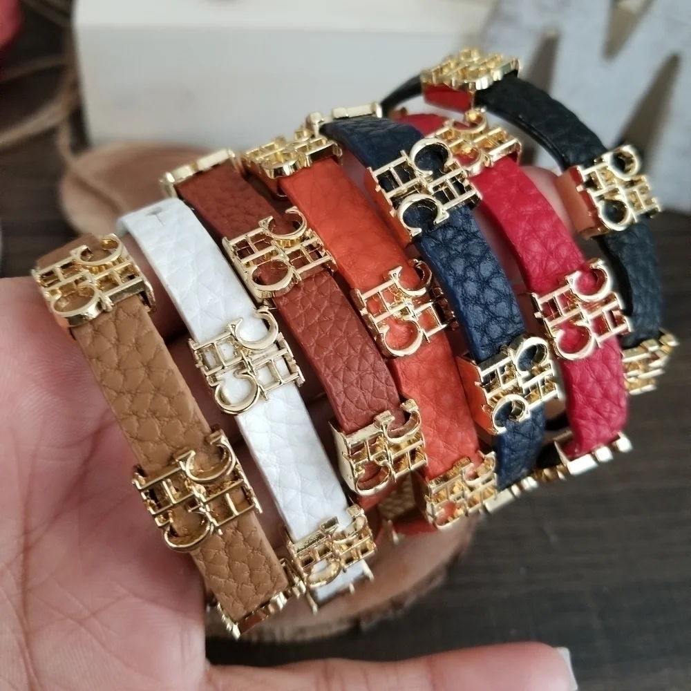 Punk Style Fashion Leather Bracelet..